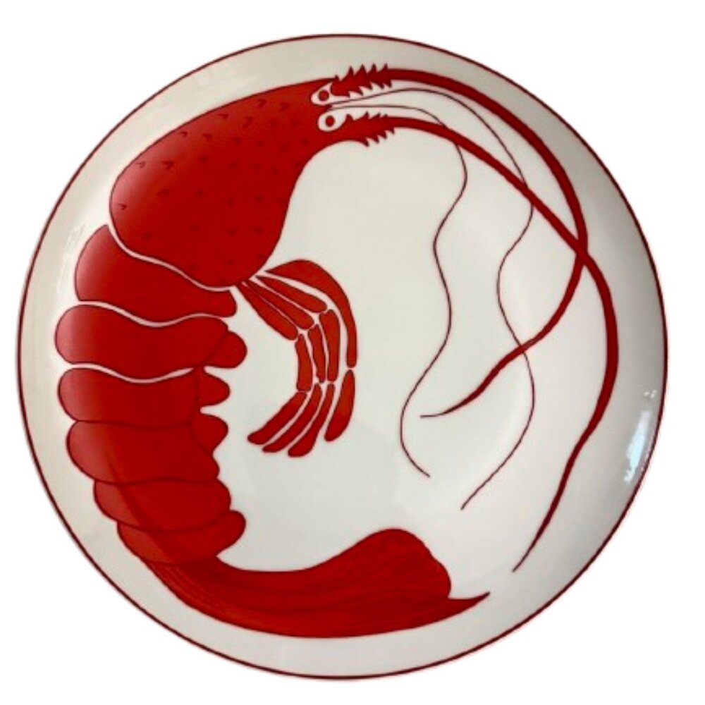 Vintage Villa Vanilla Palm Beach Lobster Plate 10.5″ – Taste Setter by Sigma